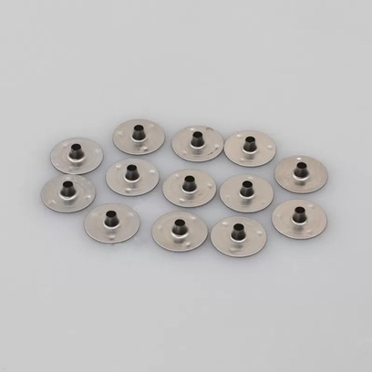 Supporto metallico stoppino cotone 15 mm (10 pz)
