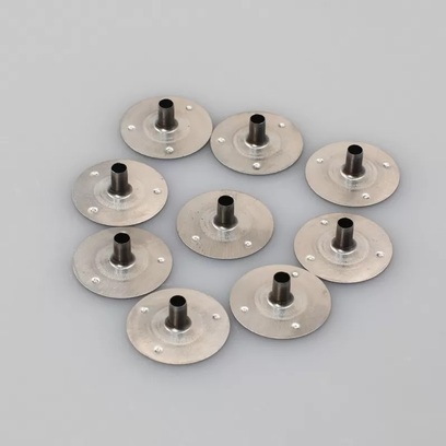 Supporto metallico stoppino cotone 20mm (10 pz)